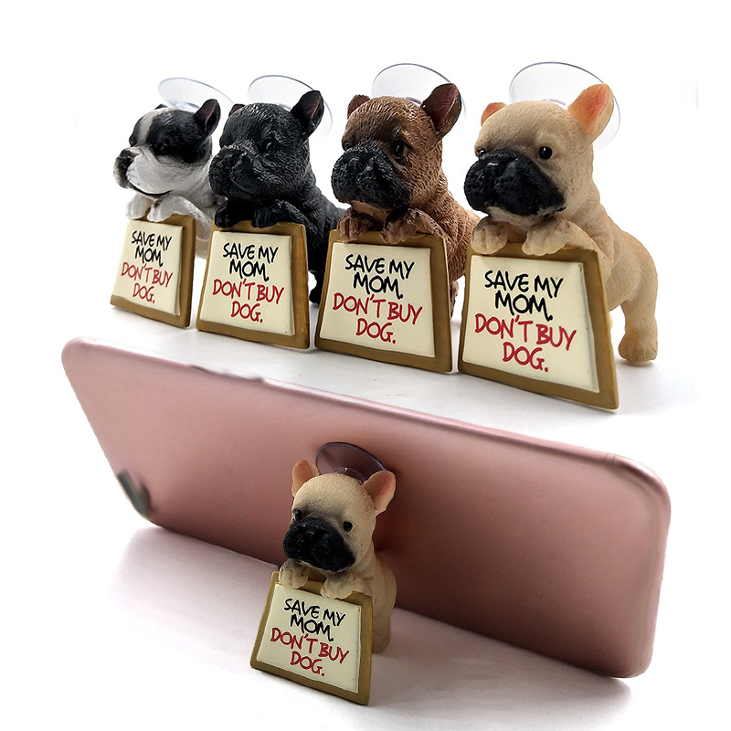 Home Textiles France - Statuetta di Bulldog Francese, Supporto per