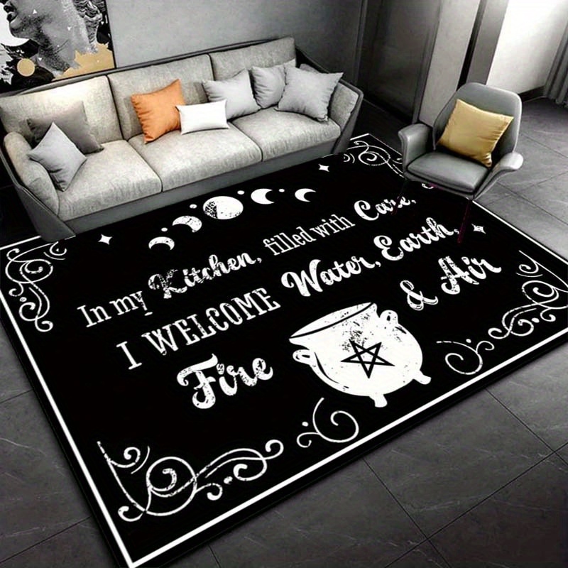 Home Textiles Rug - Tappeto da cucina strega: elementi magici