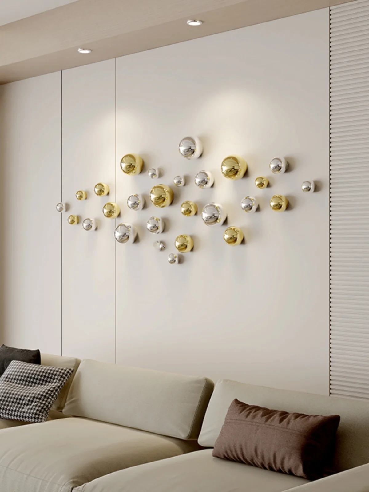 Xt Home Textiles - Decorazione da parete Imitazione Palla decorativa