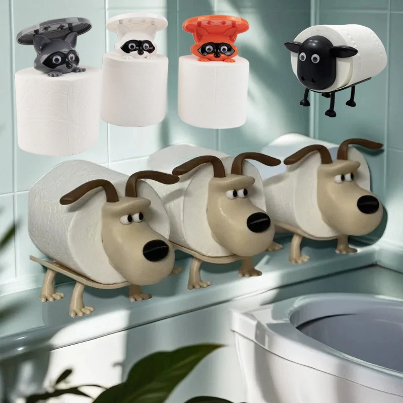 Xt Home Textiles - Divertente cane procione pecora porta carta