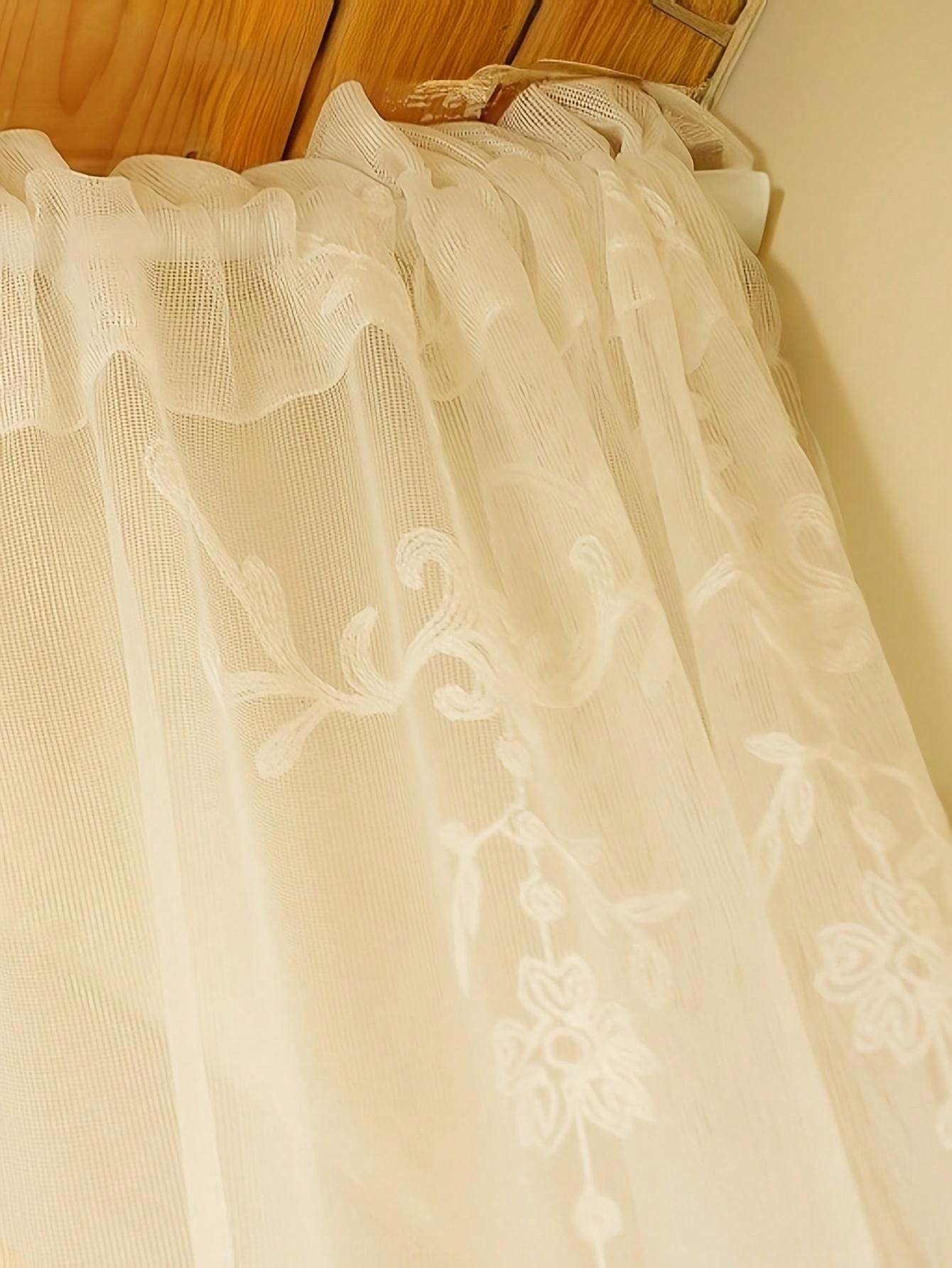 1 Pezzo Tenda Ricamata con Per - Home Textiles France recensione e prezzo